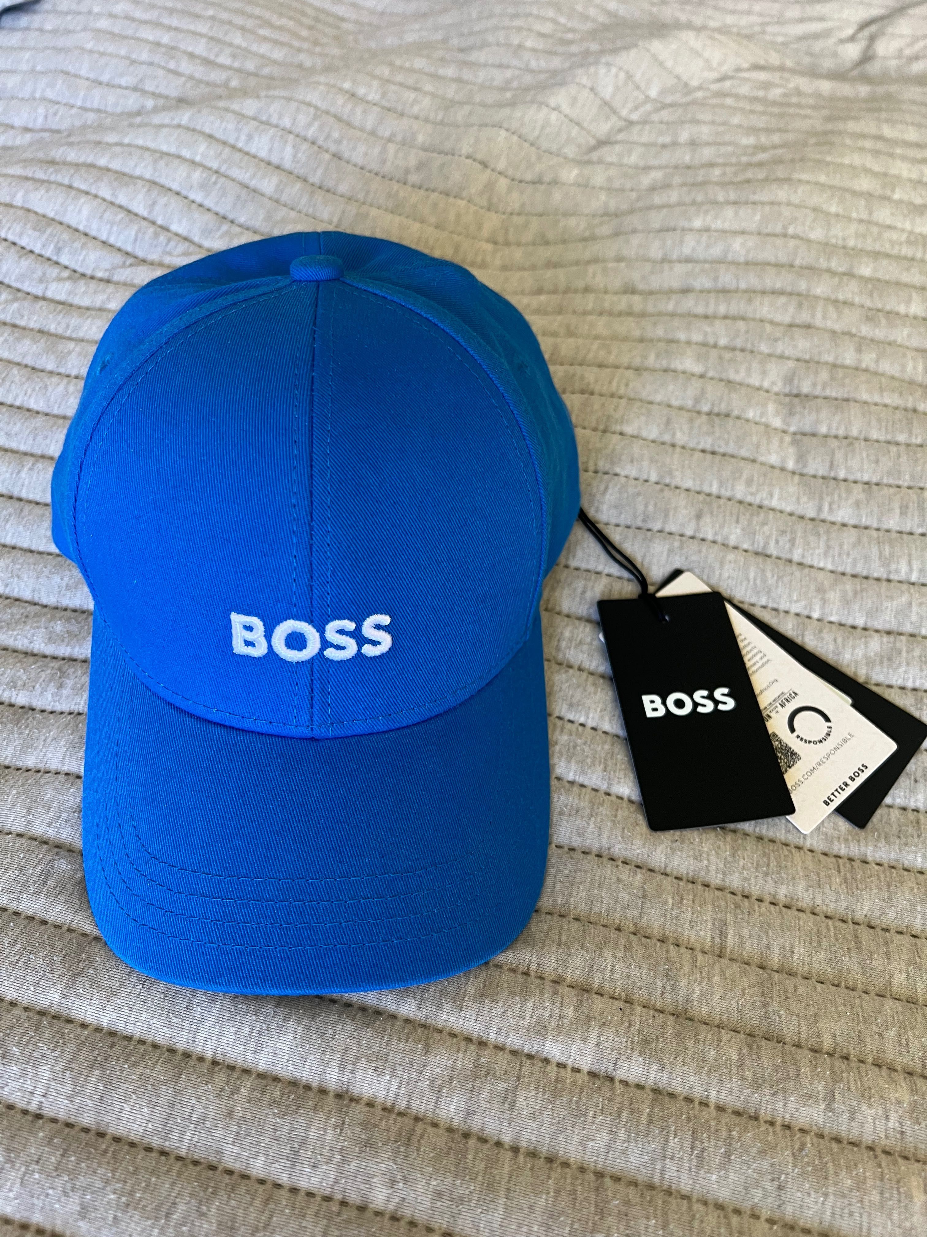 Шапка Boss, чисто нова с етикети, електриково синя
