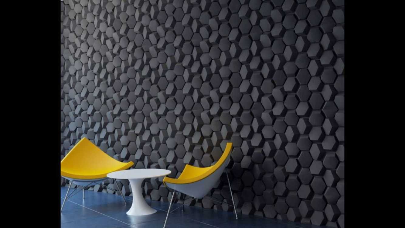 Декоративни 3D панели - 3д гипсови панели, облицовки за стени 0039