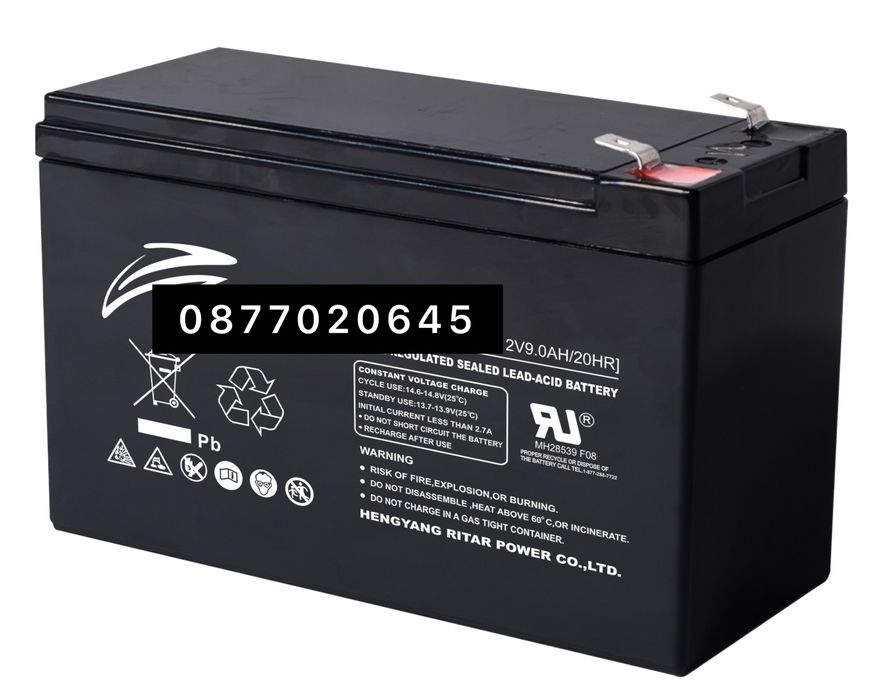 Чисто нов Акумулаторна батерия 9Ah 12V