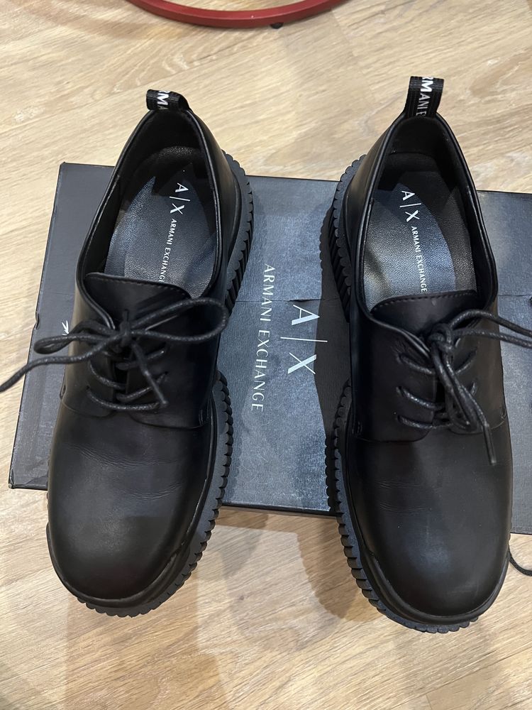 Armani exchange, мокасин, кожа. 38