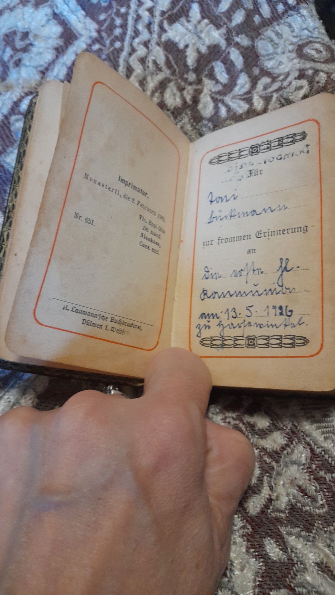 Антикврная  книга религиозная карманная  на немецком языке 1923г.
