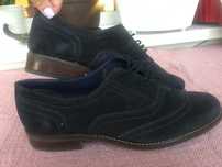 Pantofi din piele barbati bluemarin