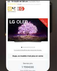 Televizor smart Oled LG 4k 55” 139 cm OLED55C15LA