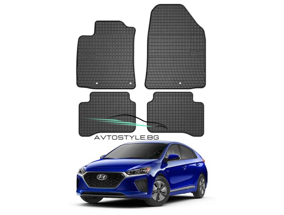 Гумени стелки за Hyundai Ioniq 2016-2022 г., Frogum - El Toro