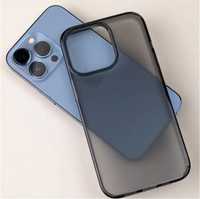Husa Silicon Spate Plastic Neagra Mata Iphone 13/14/15 PRO MAX PLUS