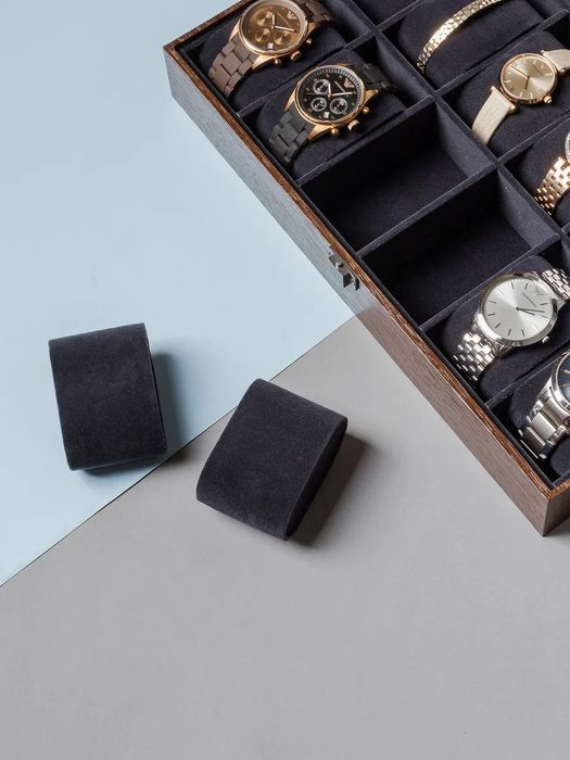 Шкатулка для хранения часов и украшений 12 слотов