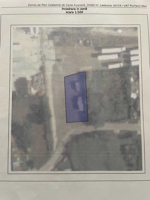 Vanzare teren intravilan  500 mp Pucheni Mari Prahova