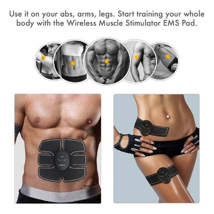 Уред за стягане на мускулите, отслабване и масаж Smart EMS Muscle Trai