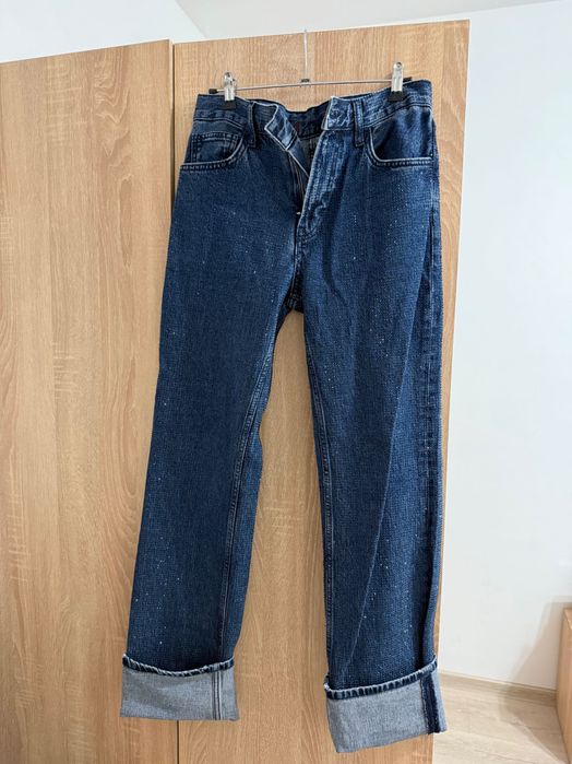 Дънки с камъни Зара