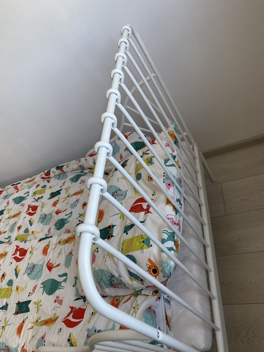 Pat copii IKEA MINNEN + saltea, stare excelentă
