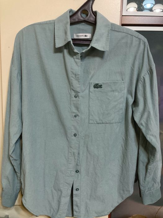 Вельветовая рубашка Lacoste размер 34
