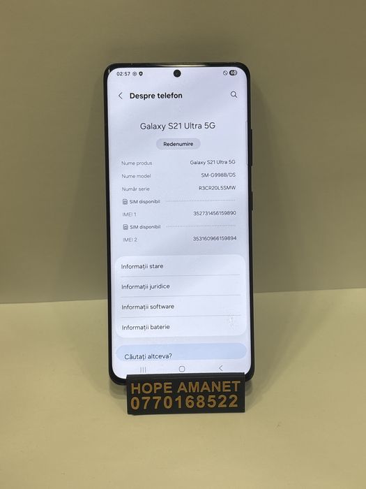 Hope Amanet P1/ Samsung S21 Ultra 256 GB 12 GB RAM #35848