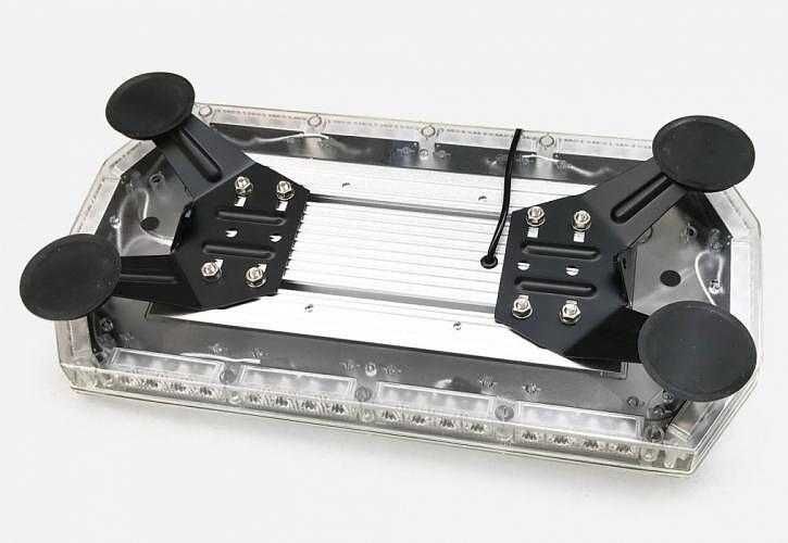 Мощна 56 LED аварийна лампа блиц маяк с магнити, 60см,12-24V, 16 режим