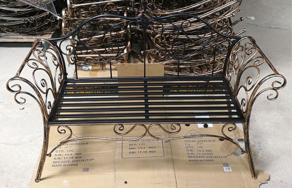 Градинска метална пейка с безплатна доставка