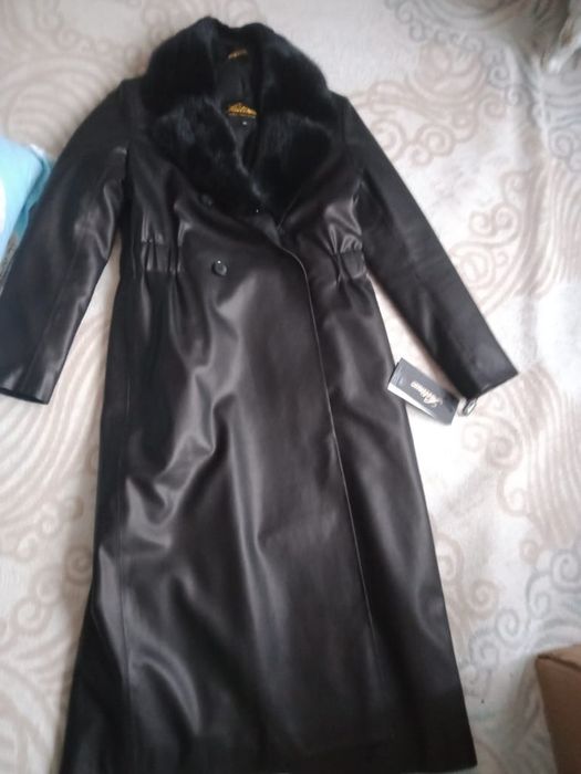 Кожанный куртка женская