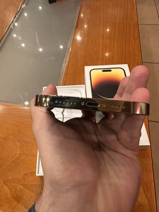 iPhone 14 Pro MAX 128GB GOLD с кутия и кабел 87% батерия