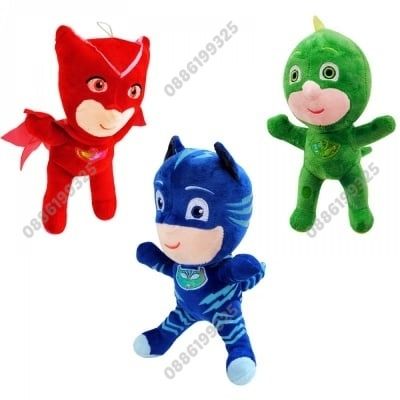 Плюшена играчка Pj Masks син/червен/зелен