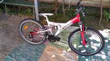 Bicicleta mtb copii (9-14 ani) Prince,24 inch,Aluminiu,full suspension
