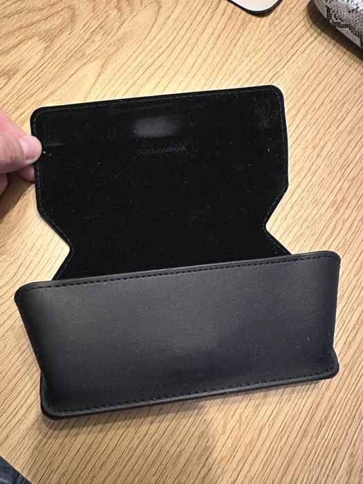 Toc original ochelari Dolce&Gabbana piele neagra