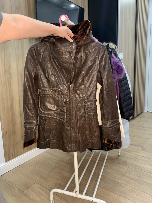 Дубленка кожа, мех Таскана