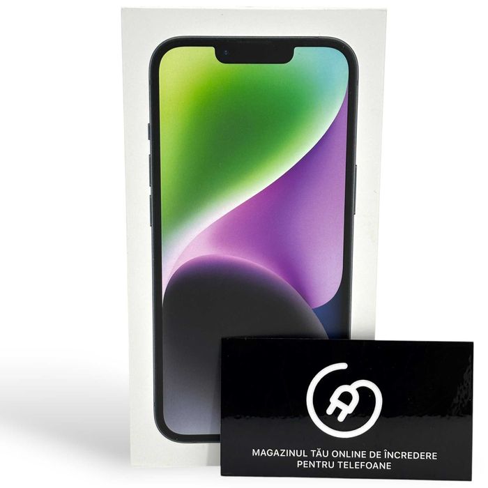 iPhone 14 100% 128Gb Midnight Excelentă + 24 Luni Garanție/Apple Plug