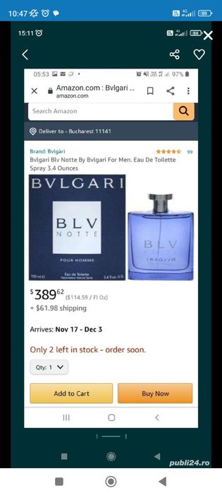 Vând parfum original