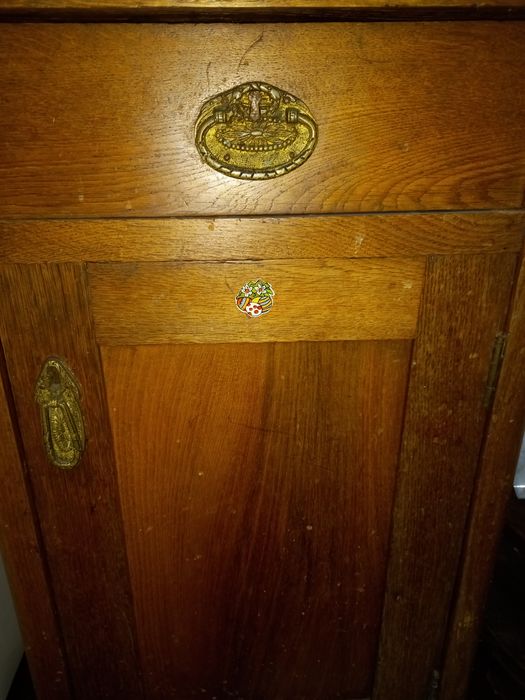 Comodă cu oglindă lemn masiv