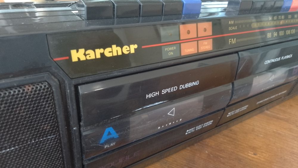 Karcher Radio casetofon dublu - Colecție Vintage
