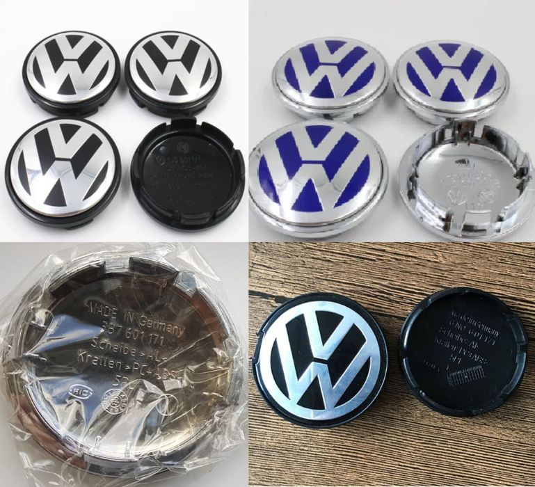 4 Capace jante VW 56/65/70mm BMW 56/68mm. Adezive 56-120mm Noi!