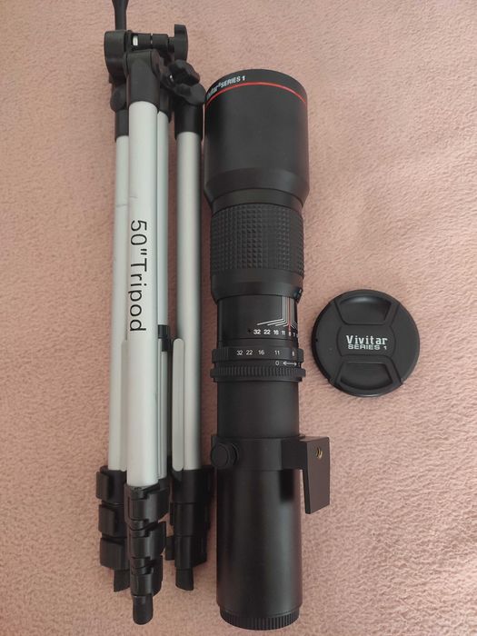 Vivitar Series 1 10-150 mm Obiectiv Zoom Power cu husă și tripod