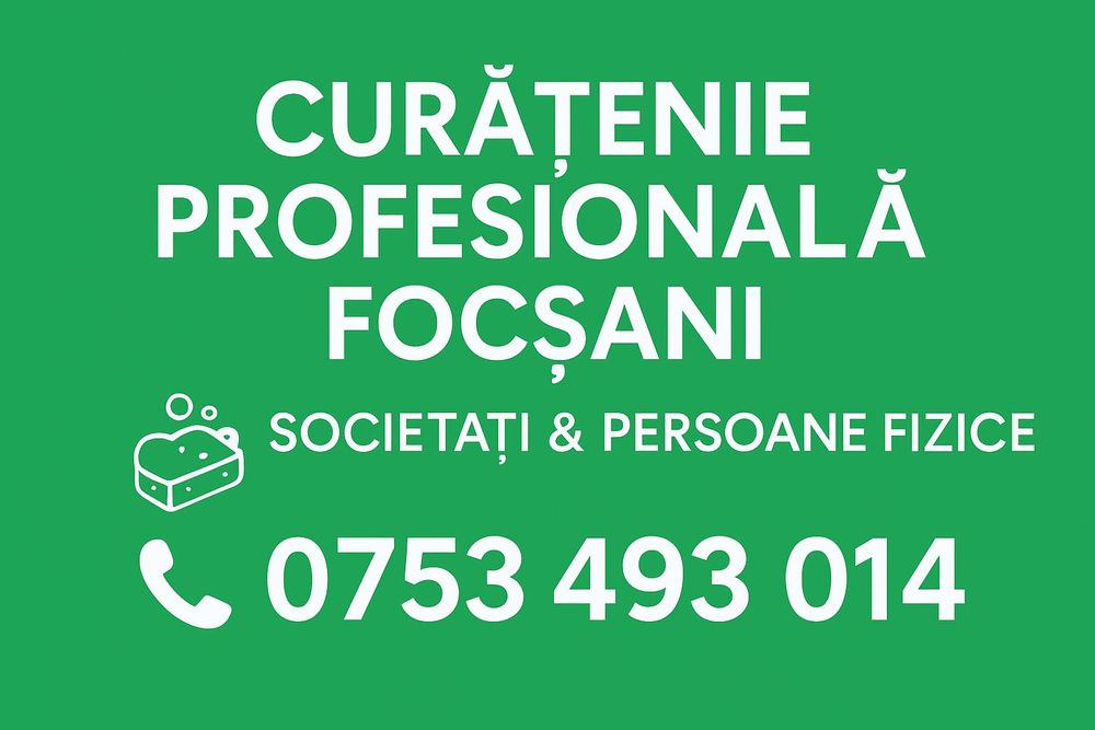 Prestam servicii de curățenie