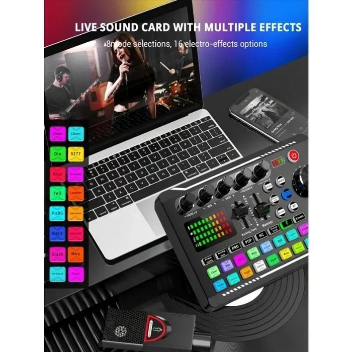 Mixer DJ cu efecte de sunet și live, voce Consola DJ