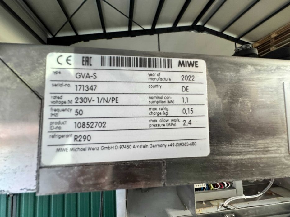 Dospitor automat cu functie de racire  MIWE GVAS 2022