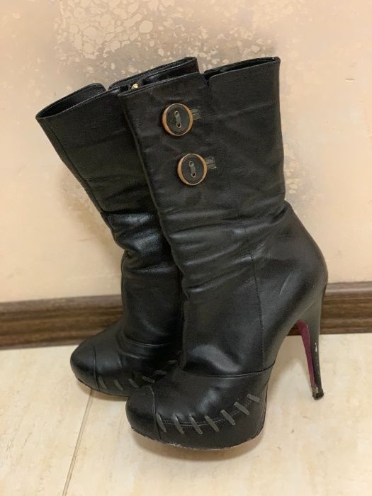 Боти от естестена кожа Gianni