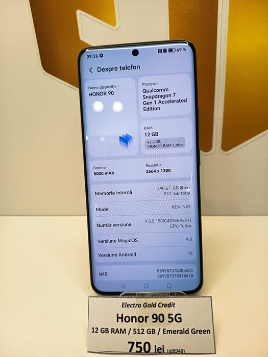 Honor 90 5G 12GB RAM/512GB/Emerald Green ID8948