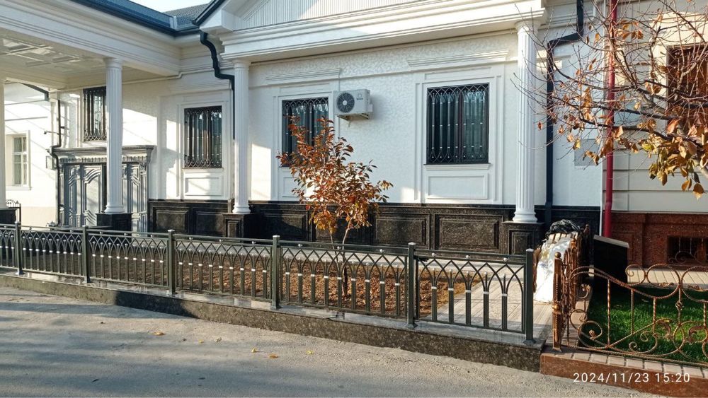 Дарвоза навес решётка перила огрождения ковка лексан металлаконструкци