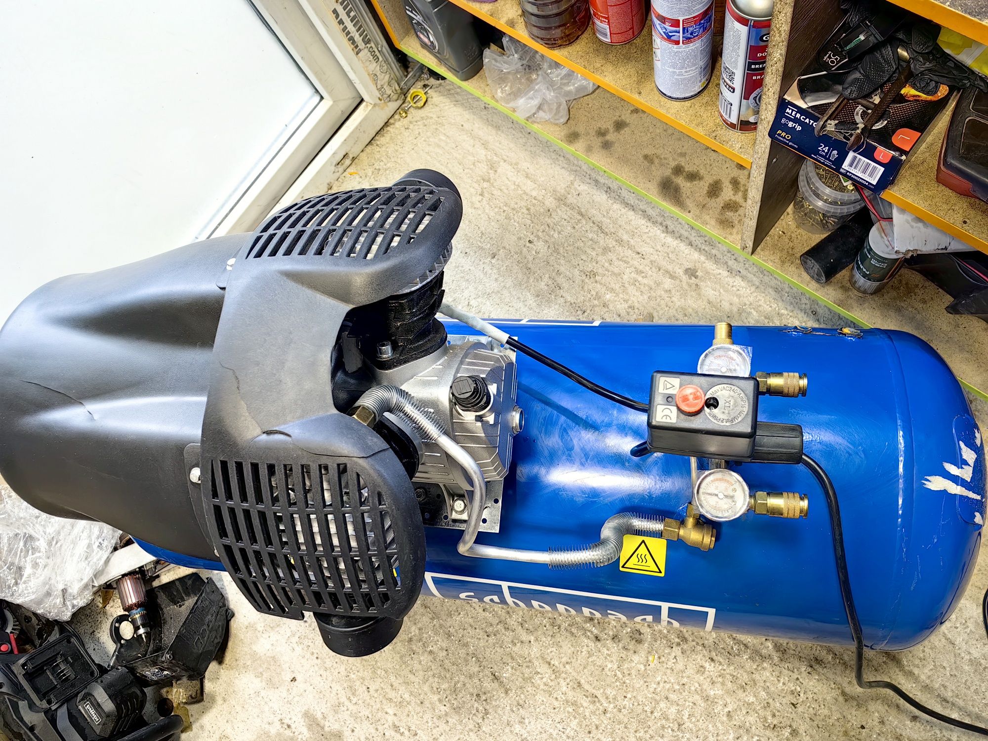 Компресор HC120DC / Scheppach  / 2200W, 100 л
