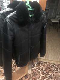 Зимняя кожанная куртка