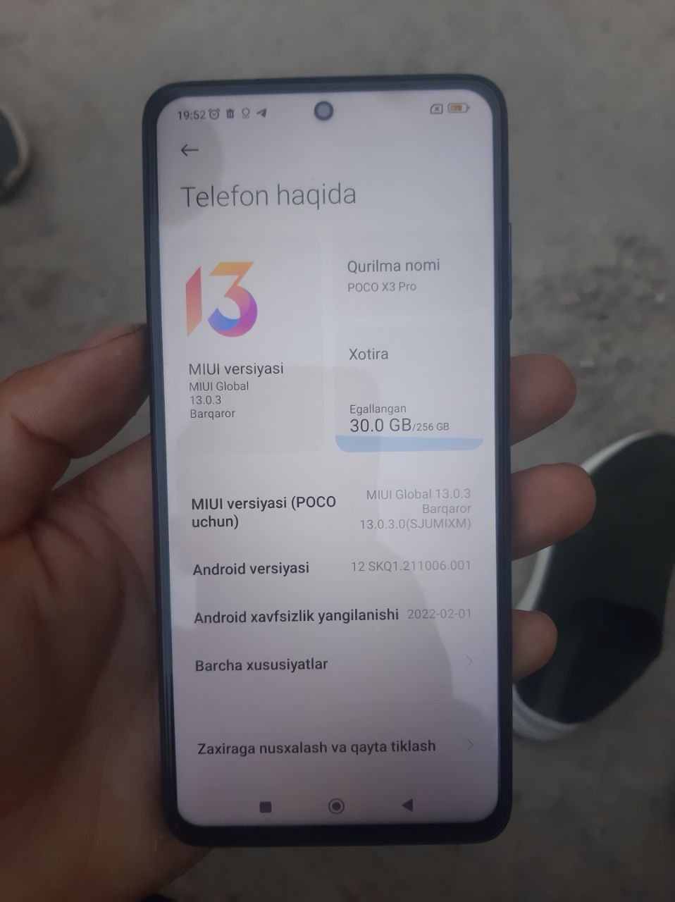 Poko x3 piro 256 gb