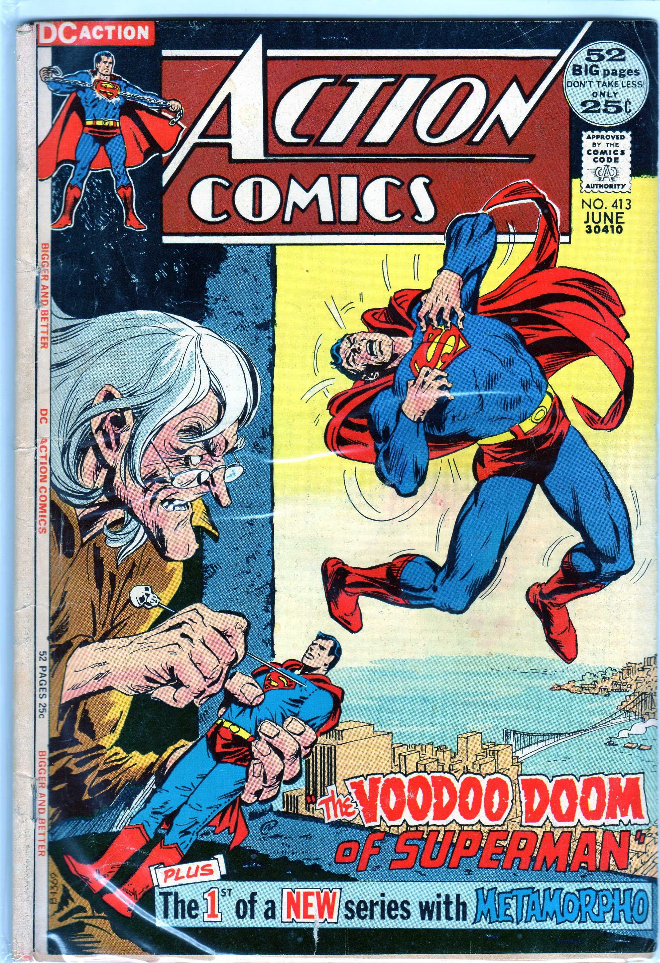 Action Comics #413 The Voodoo Doom Of Superman, DC