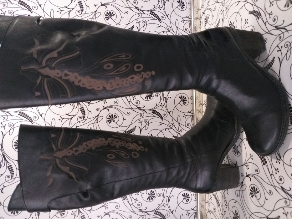 Дамски ботуши естествена кожа 36 номер