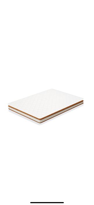 Pat copii alb cu saltea din fibra de cocos ecologica