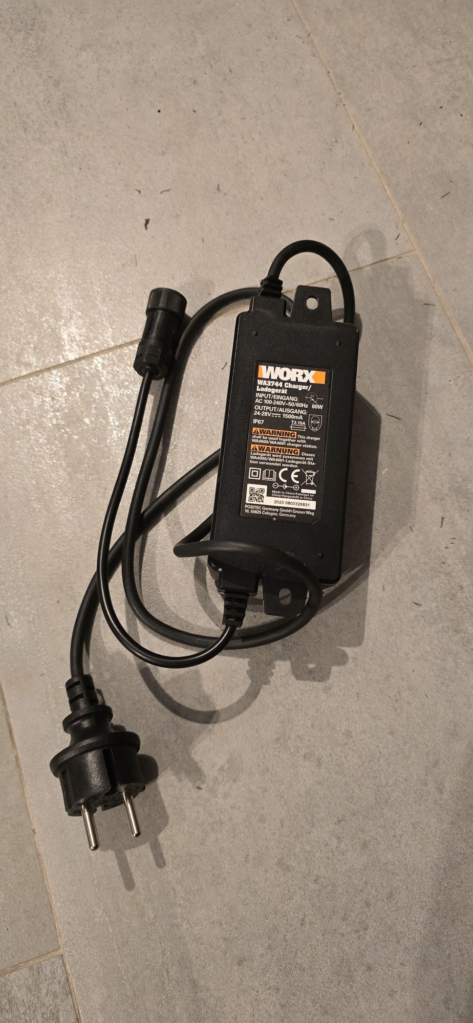 Incarcator 60W NOU, model WA3744 pentru robot tuns iarba Worx Landroid