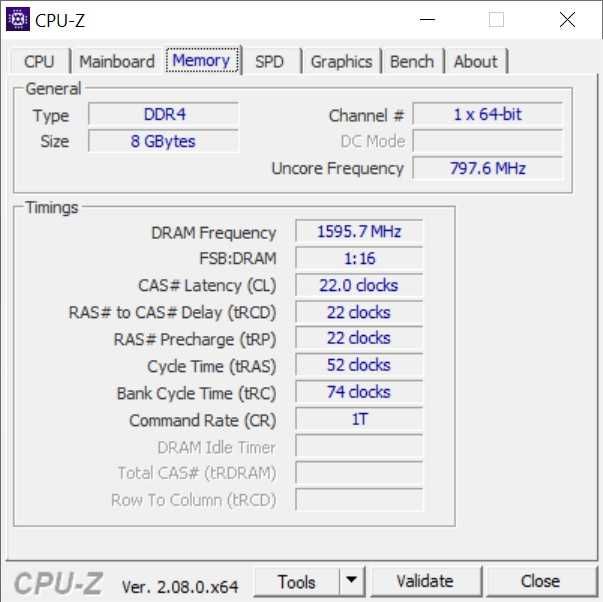 Memorie DDR4 laptop - 8 GB, 3200 MHz, CL 22