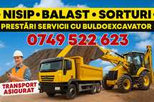 Transport balast, piatra, sort, nisip