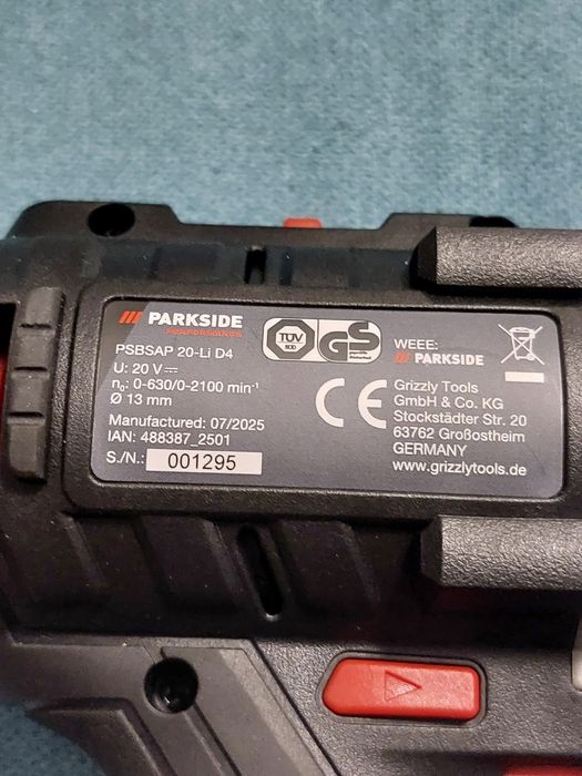 Parkside performance cu percutie 20 v acumulator inclus 4 ah smart