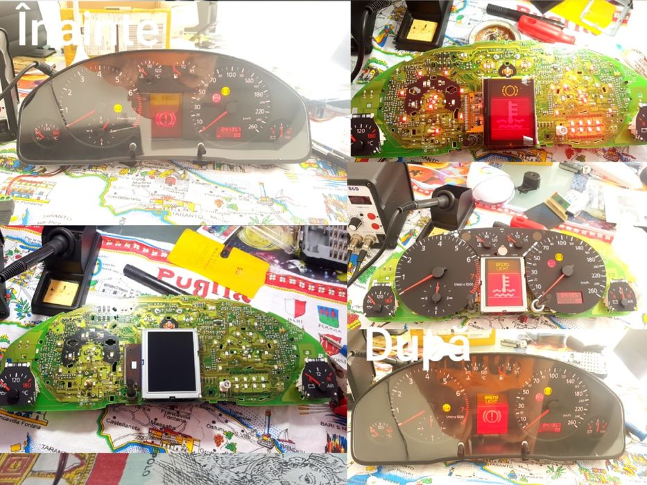 Maxidot Display LCD VDO cluster ceasuri bord Audi Skoda Seat Volkswage