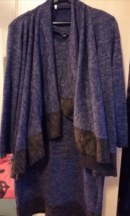Set rochie + bolero office/casual bleumarin pe comanda