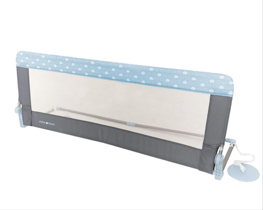 Bariera protectie pat bebe rabatabila XXL 150 x 60 Olmitos Dreams Blue