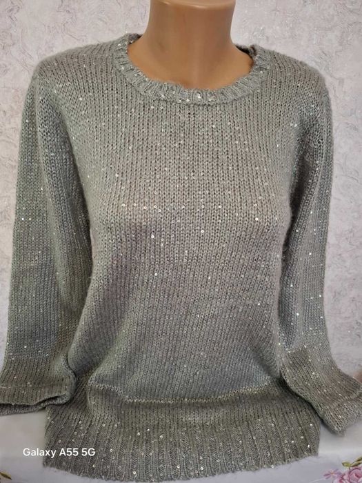 Сребриста Блуза/Пуловер